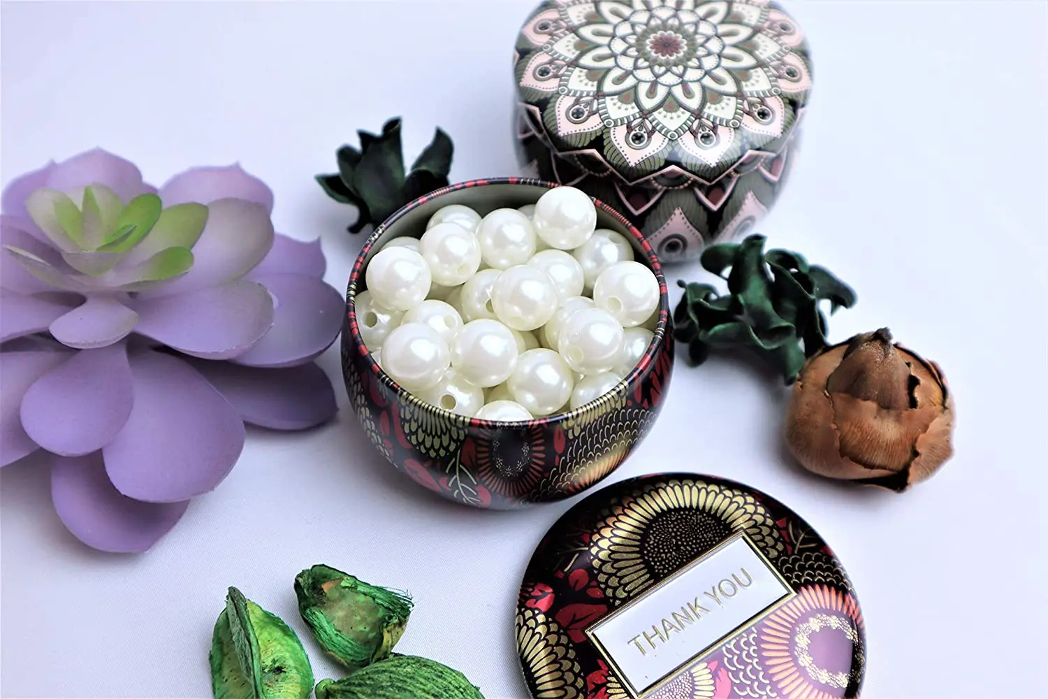 Wholesale Round Scented Candle Tin Jars Metal Cans Luxury Custom Empty Candle Jars For Candle Making