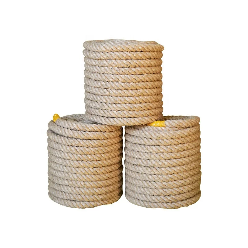 Factory Direct Thickness Natural Jute Rope Twisted Manila Rope Hemp Rope For Wedding Home Craft DIY Handmade Accessory Supplier