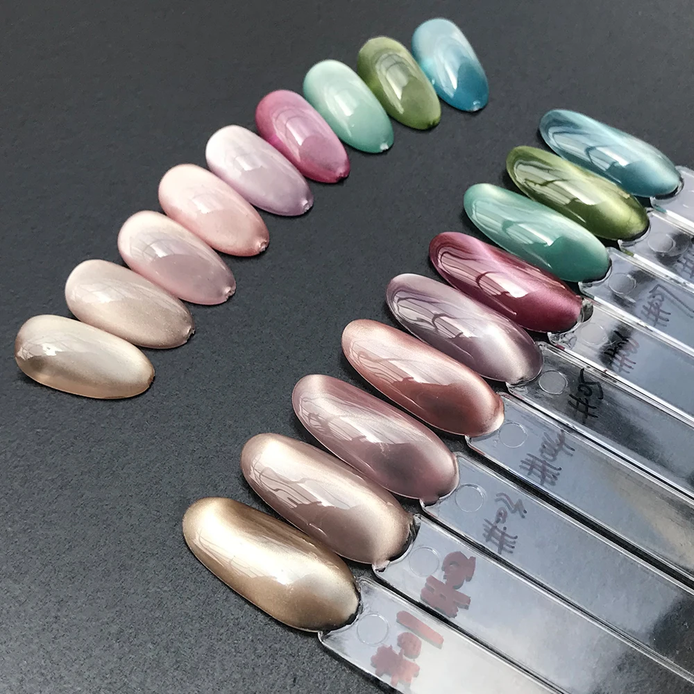 AOPMALL New Trend Glass Beads cat eye gel polish Moonlight Magnetic cat eye nail art gel support OEM/ODM private label custom