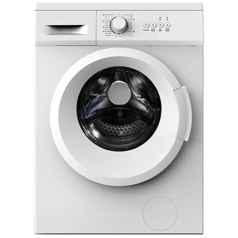 8kg Front loading Washing Machine with glass window Door white silver color Fully Automatic Front Loading Washing Machine