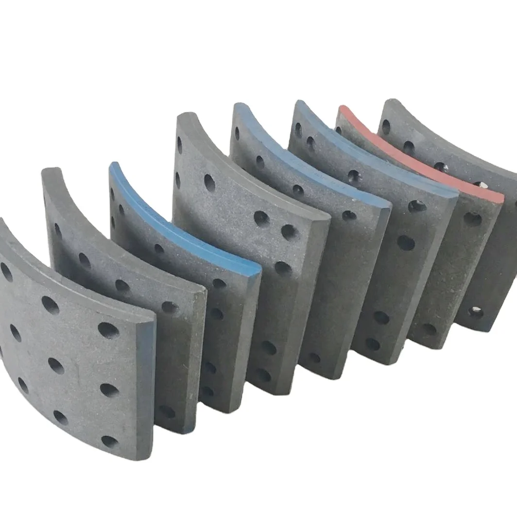 Auto spare parts 4551 auto duty truck brake shoe lining with rivets