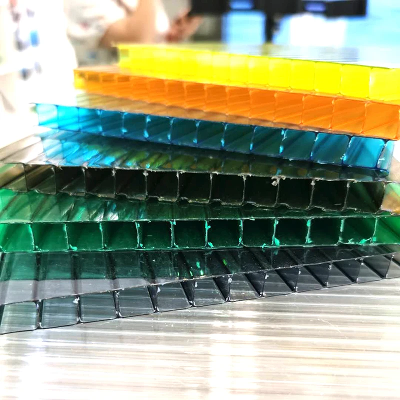 16mm  4 layer polycarbonate Greenhouses multilayer pc hollow sheet