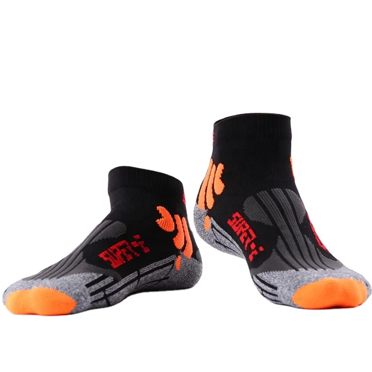Super Elite Men Low Cut Running Cycling Sport Socks Professional Cushioned Ankle Athletic Socks