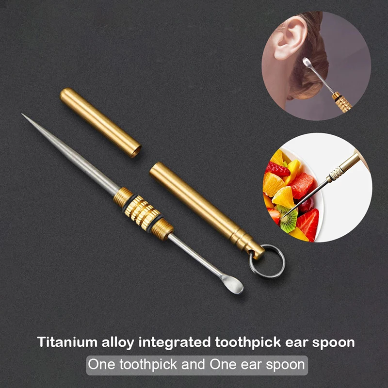 Toothpick and earpick 2 in 1 Tools,Multifunctional Portable Toothpick and Ear Curette Upgrade Convenient Toothpick and Ear Scoop