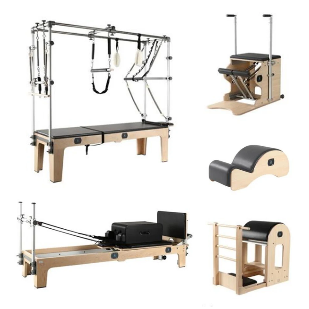 five-piece fitness exercise machine tower barrel chair cadillac studio pilates reformer set