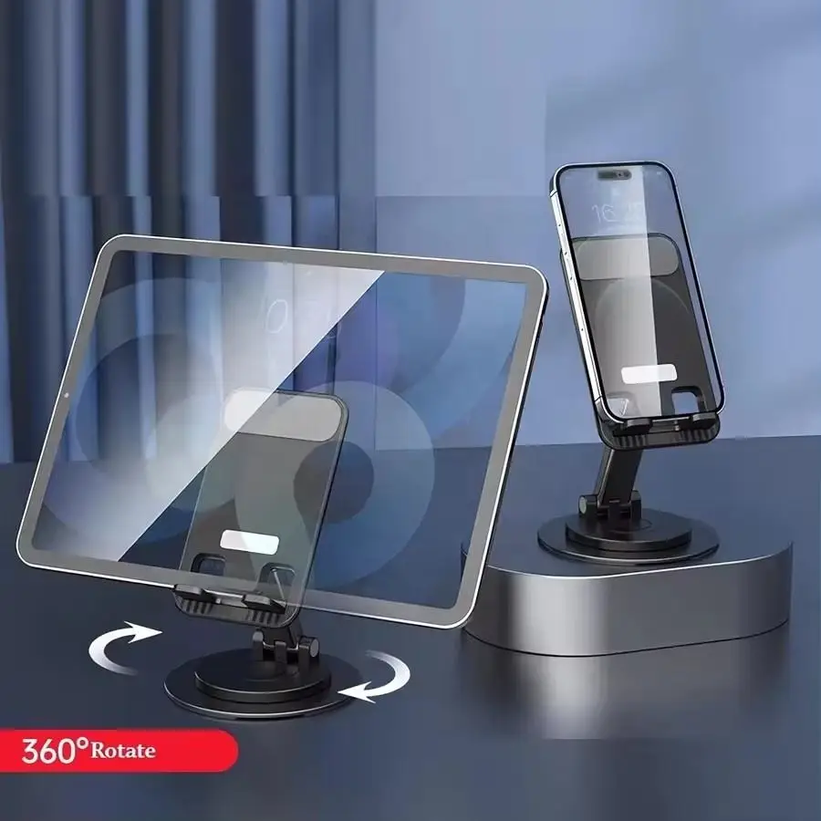 Universal Adjustable Desktop Mobile Foldable 360 Rotation Anti Shake Cellphone Tablet Phone Holder Stand