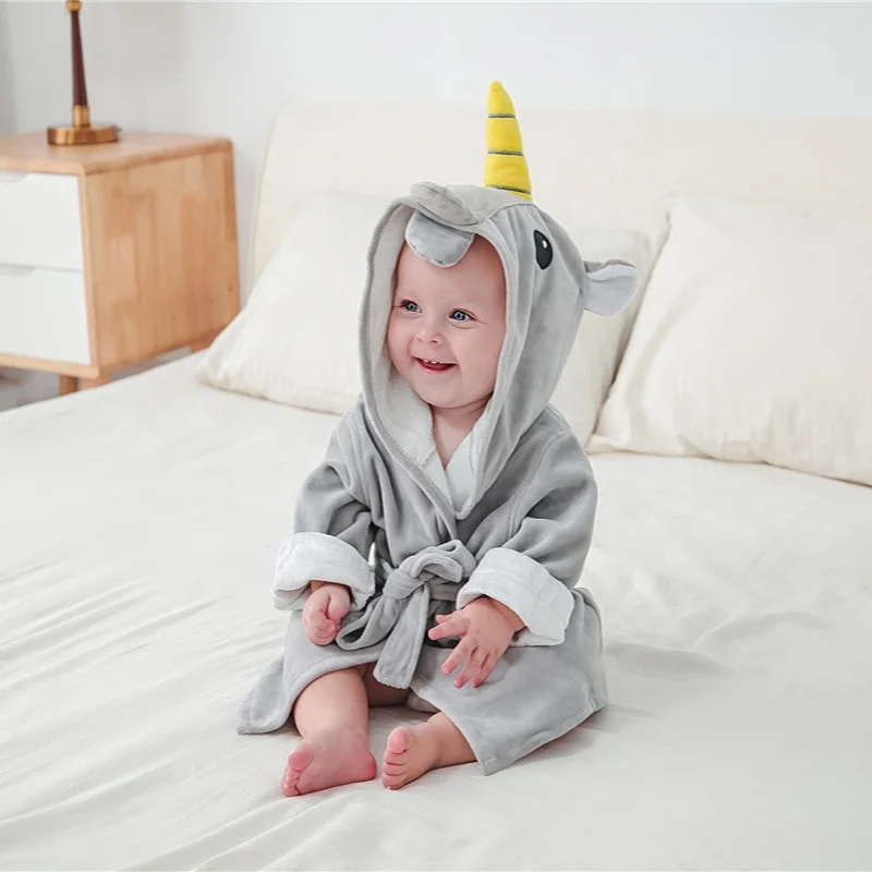 super absorbent baby towel Kids organic bamboo fiber hooded Surf poncho cloak with hood beach Changing robe For Children toddler