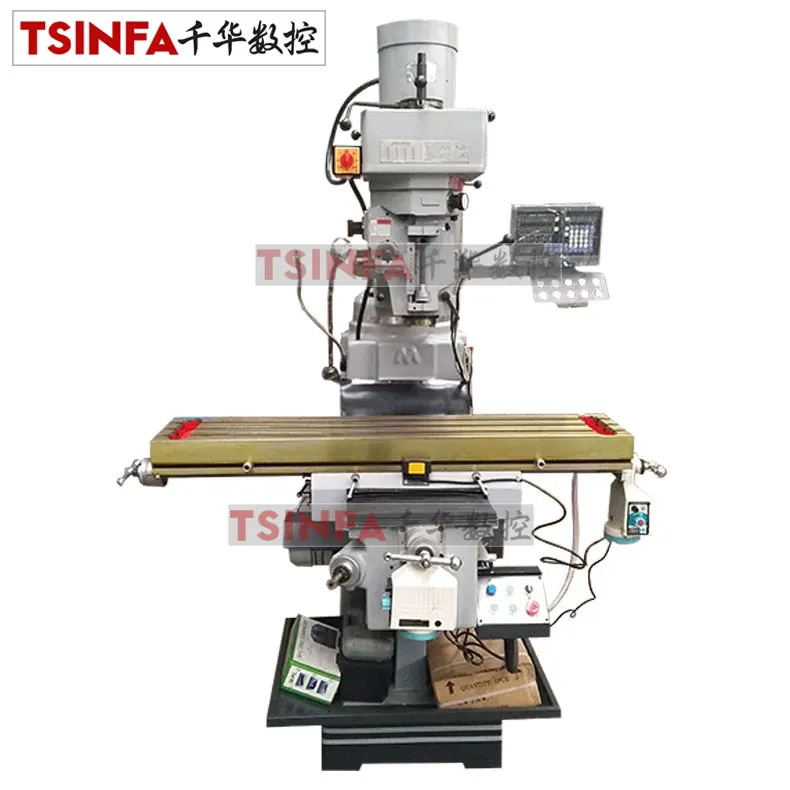 4H 4V X6325 vertical horizontal Turret Milling Machine for sale Universal Milling machine best price with DRO Shandong factory