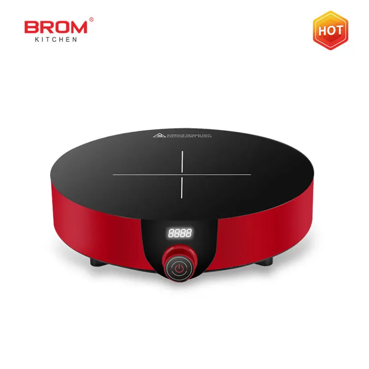 huichu oem multi function electrical hot plate hob electric hotpot cooktop small low price shabu shabu round induction cooker