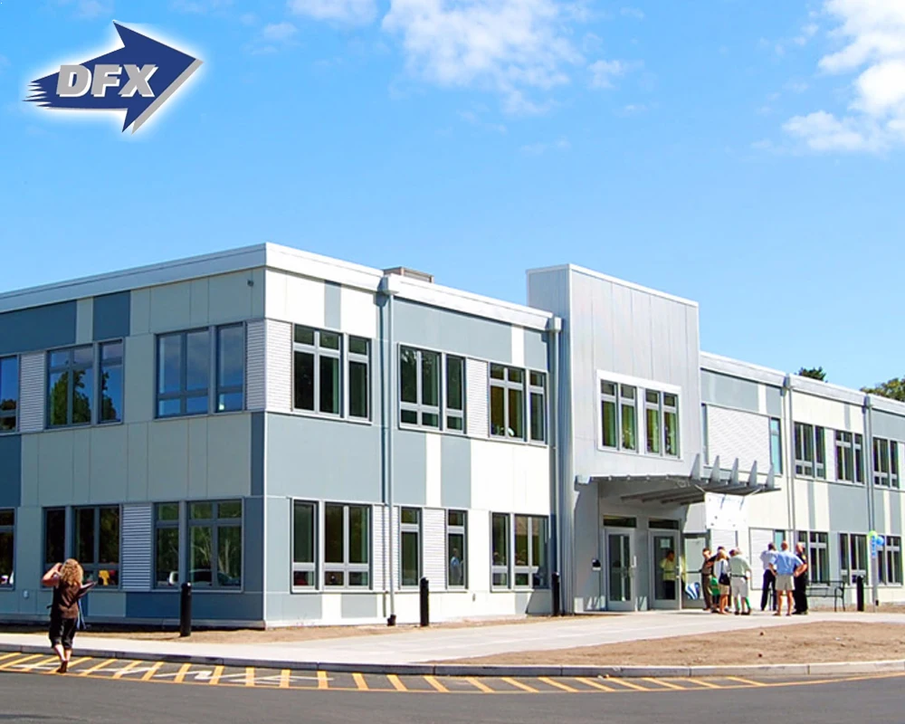 Сборный стальной каркас, строительный склад, здание, сборный дом