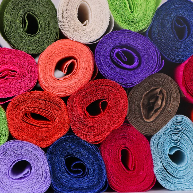 Newly design novelty flower wrapping Crepe paper colorful floral packing paper for flower bouquet
