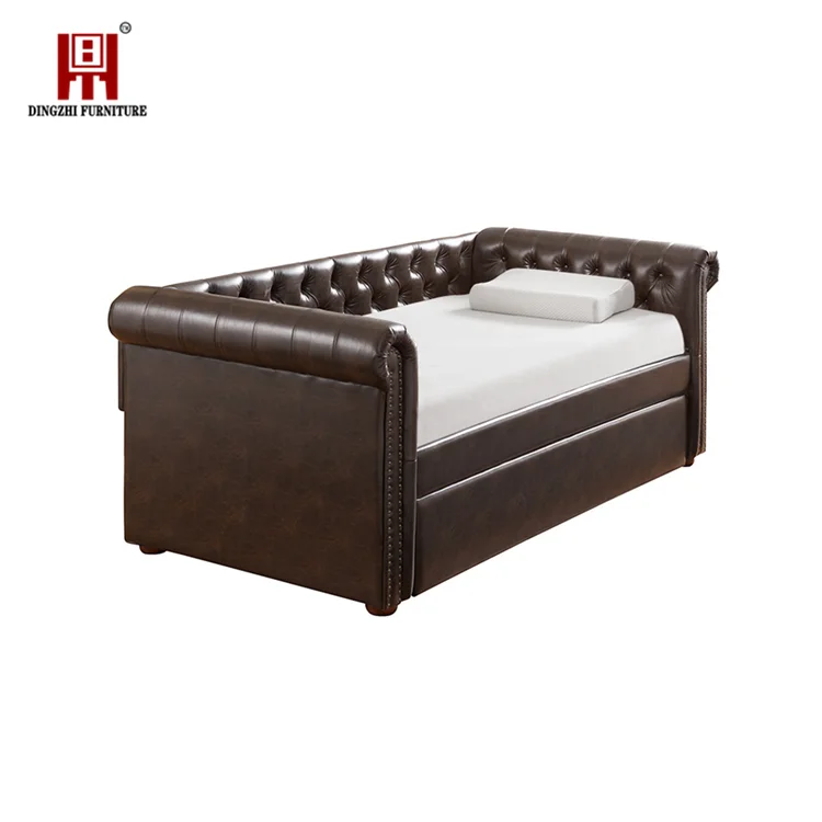 
Dingzhi 2019 современная деревянная кожаная гостиная дневная кровать 