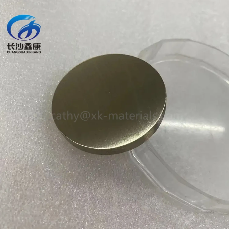 Pure Dysprosium Target 99.9% Rare Earth Dy Dysprosium Disc for Vacuum Coating