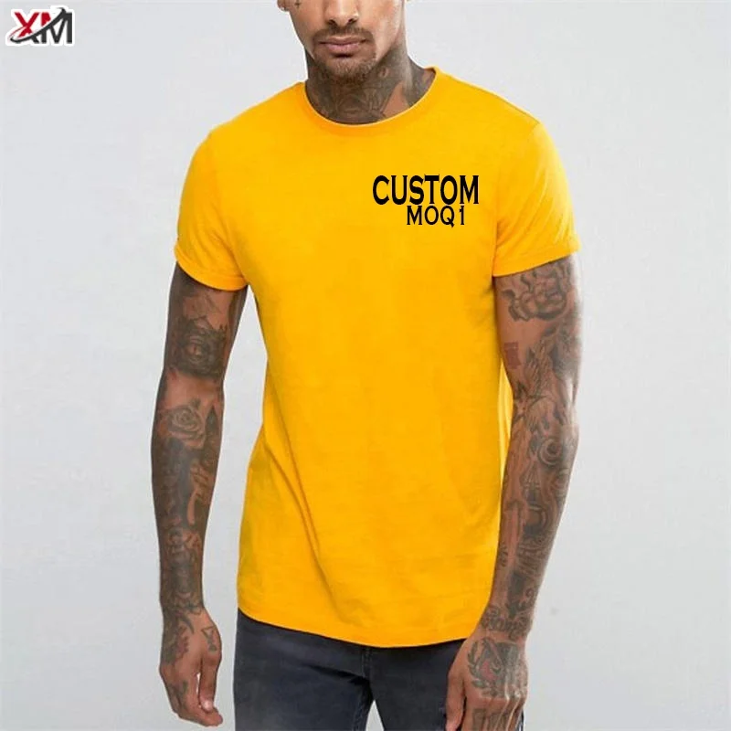 Summer Hot Sell Slim Fit Sublimation Custom Logo T-Shirt 220g High Quality Plain Blank Pima Cotton Plus Size Men T Shirt