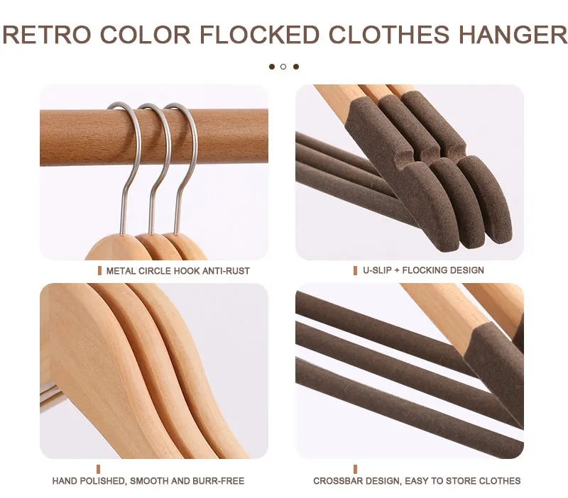 Современная Высококачественная Оптовая Продажа гостиничных мужских костюмов пальто Роскошная бархатная деревянная вешалка для одежды