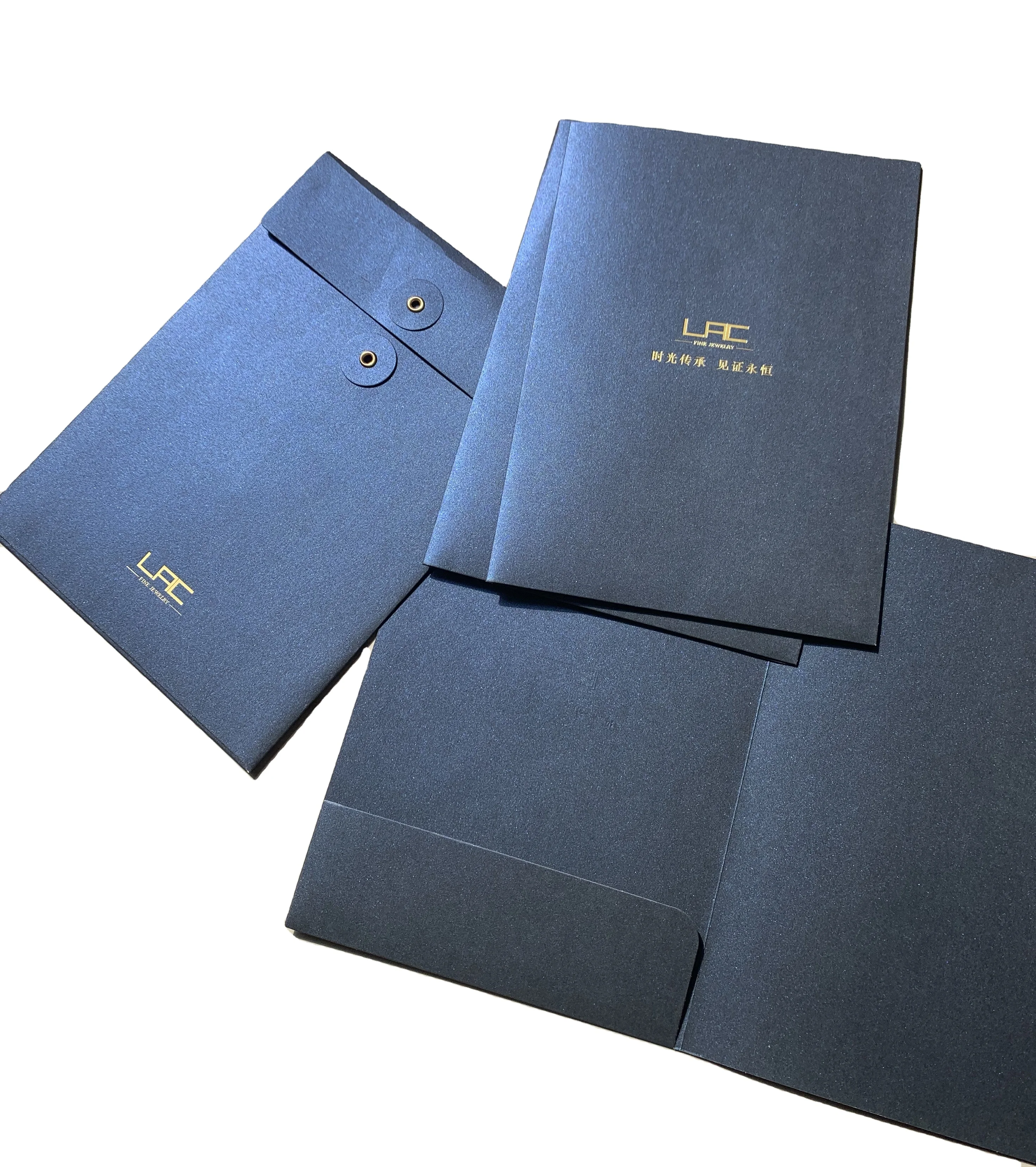 Factory Price Customize Design Print LOGO A4 Colorful Cardboard Fashion Document File Folders For Business Office