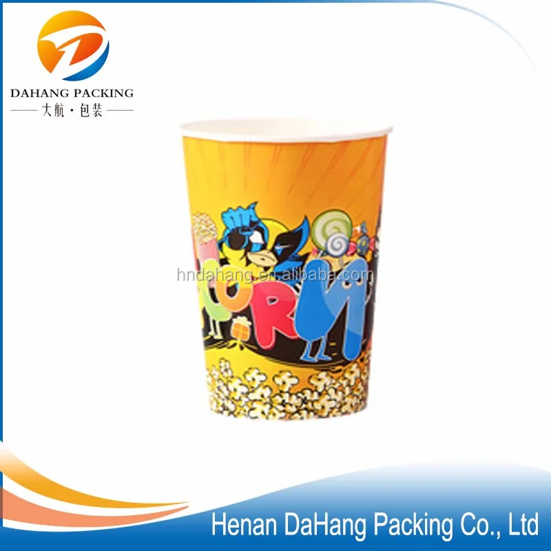 Customized Popcorn Bowl For Food Packing Takeaway French Fries Cups Fried Chicken Paper Box