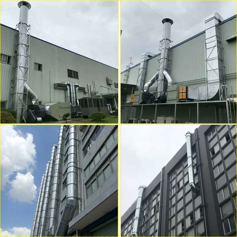 Galvanized Steel Spiral Round Circular Pipe Air Duct for HVAC System