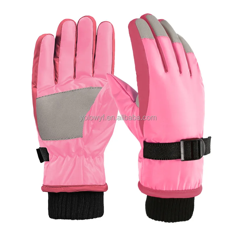 Girls Boys Snow Gloves Kids Ski Winter Thermal Gloves Waterproof Windproof Children Warm Gloves