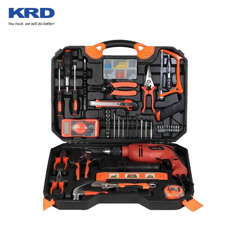 120 Pcs Multi-Functional Hardware Tool Kit Set Household Maintenance Drill Machine Set Hand Tools