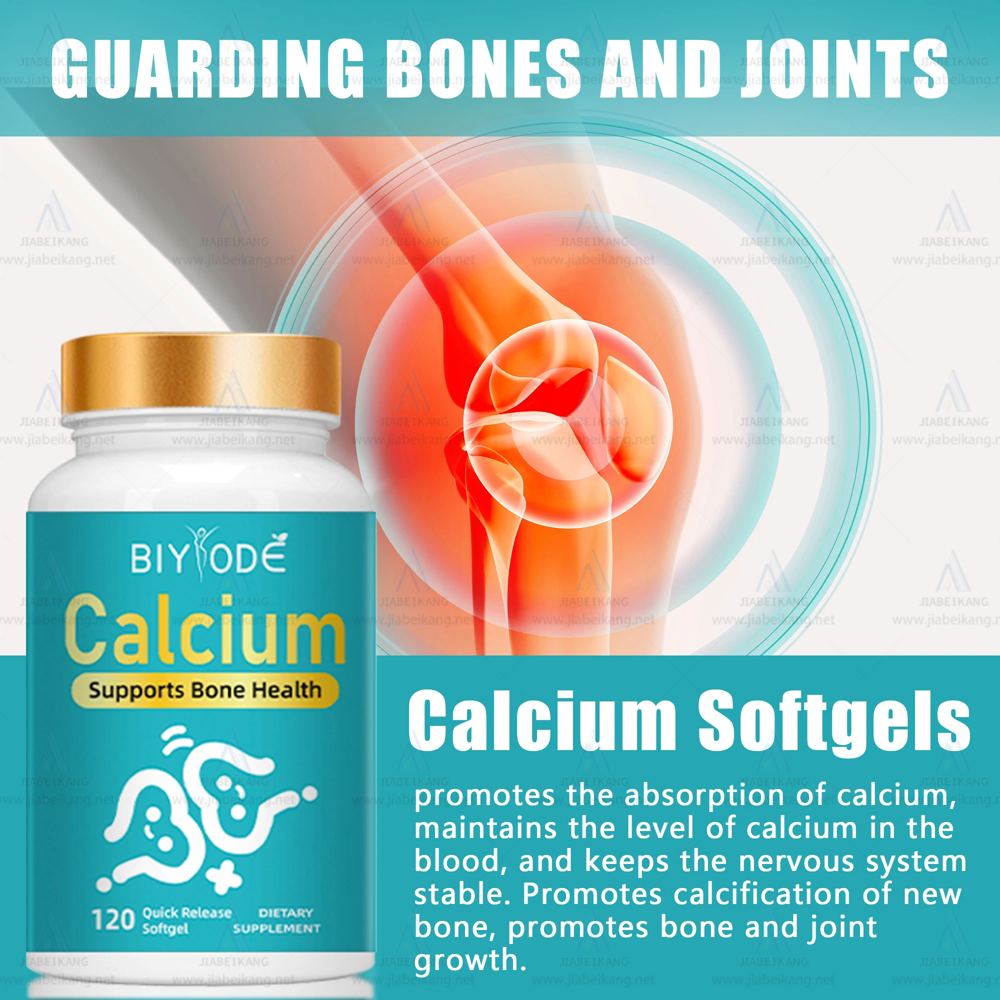 Calcium softgel factory OEM private label improve bone density healthcare vitaminsupplement power tablet capsule
