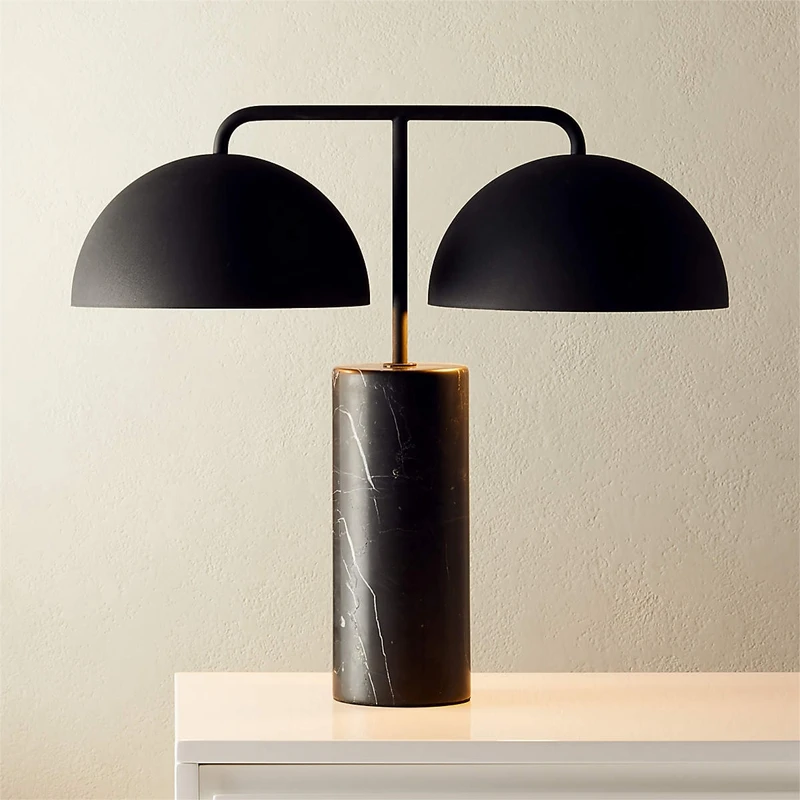 Zhongshan Iron Modern Reading Table Lamp Marble Luxury Indoor Living Room Study desk Lamp