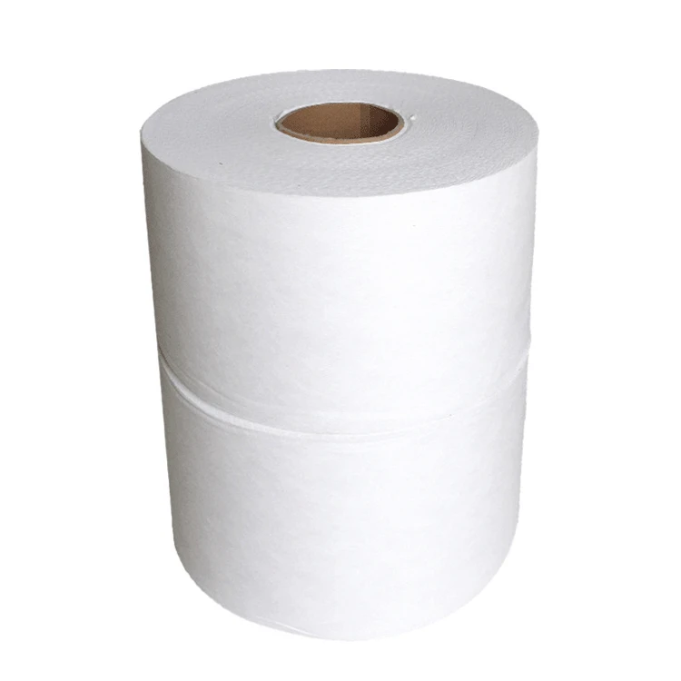 60%viscose 40%polyester 40gsm Hydrophilic spunlace non woven rolls for baby wet wipes raw material