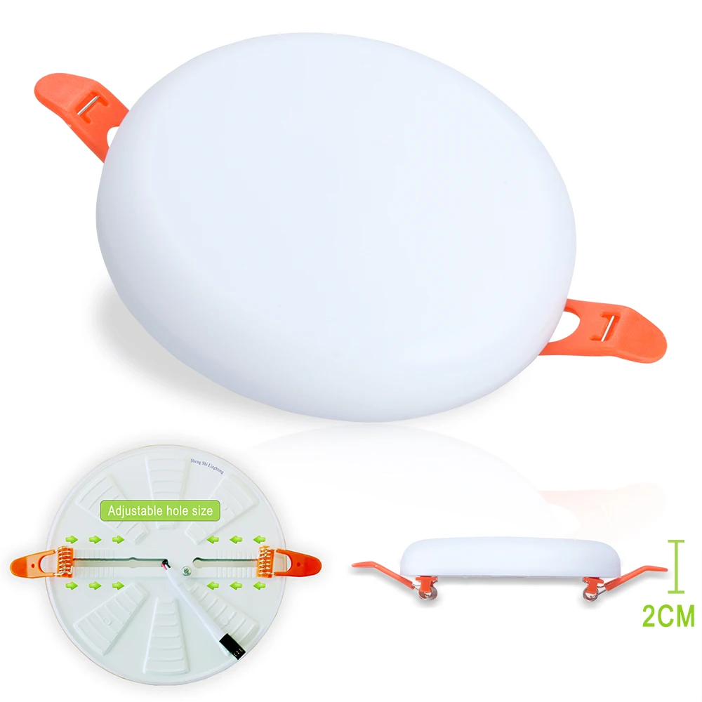 2024 new products adjustable frameless panel lights led lights for home Office 10W18W24W36W Indoor downlight led ceiling light