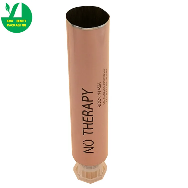 30ml 19mm diameter empty aluminum plastic laminated soft collapsible cosmetic tube with octagon cap
