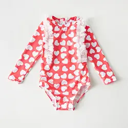 Girl bikini Oem Swimwear Girls Kid Bikini baby girls swimwear soft zipper bathing suit swimsuit