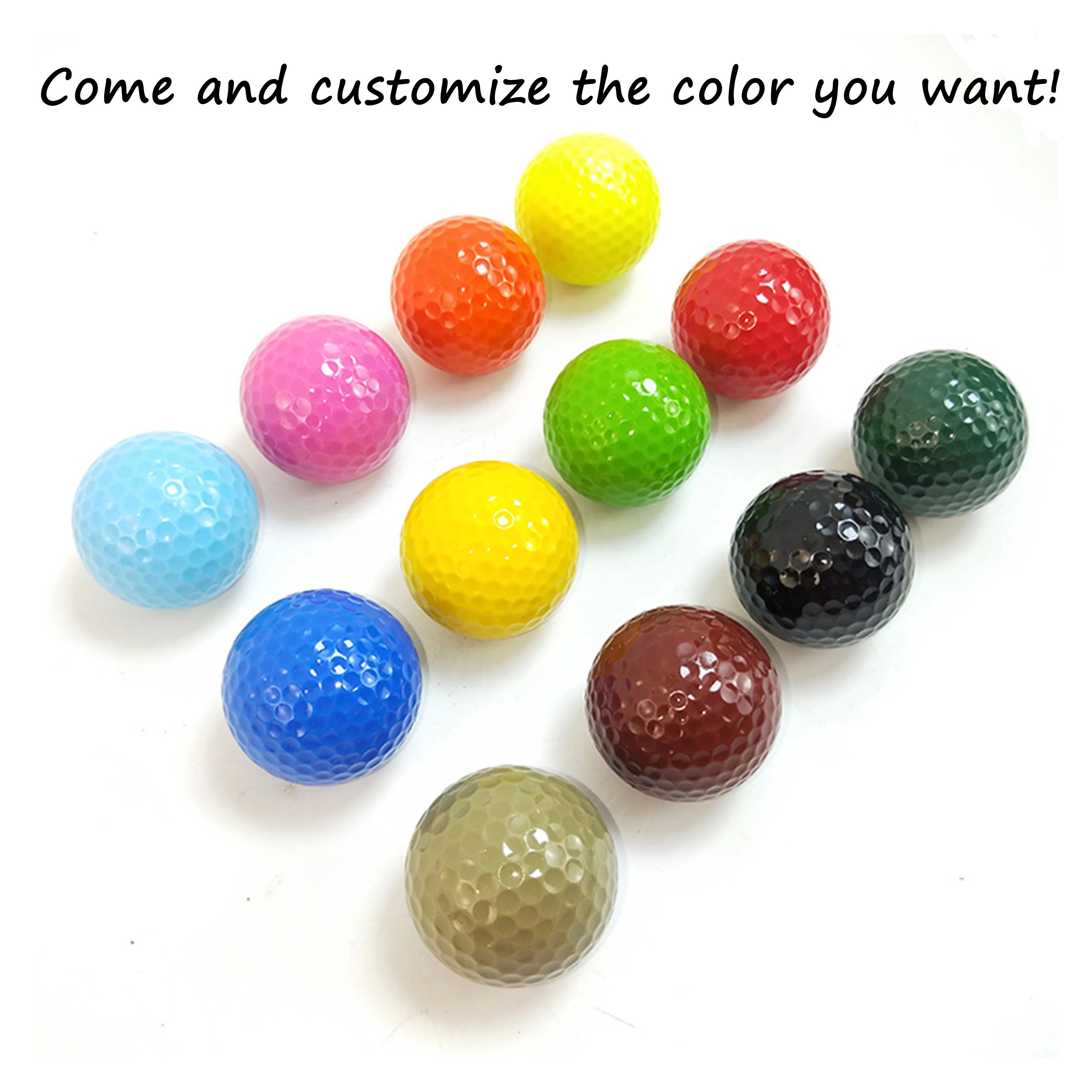 High Quality Custom logos Soft Urethane Durable Surlyn Golf Balls Color