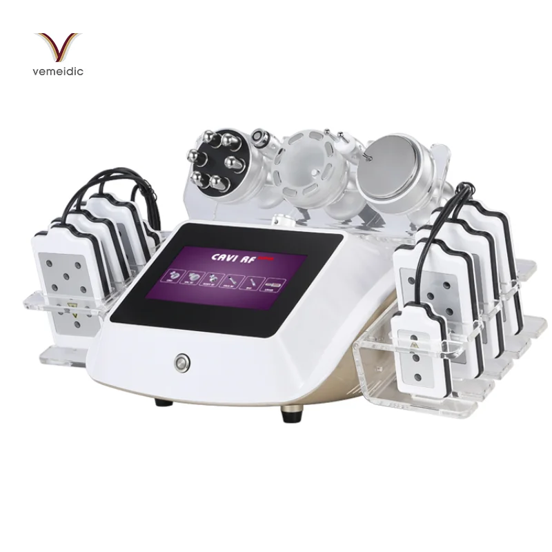 6-в-1 для похудения тела 40K ультразвуковой RF система вакуумной кавитации RF уход за лицом