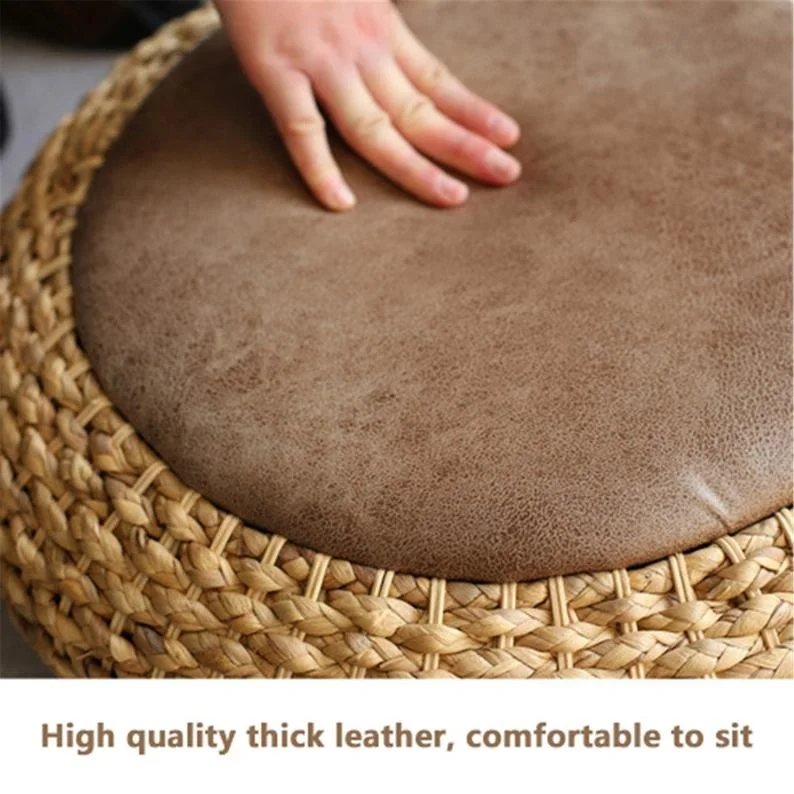 Best Selling Straw Husk Round Tatami Floor Cushion Made in Vietnam Massage Removable and Washable