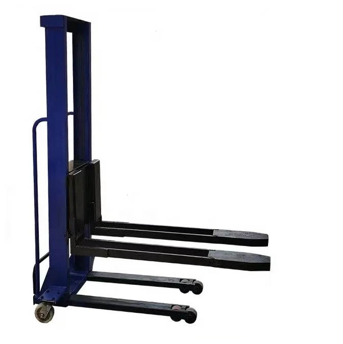 High Quality 1000kg Self Load Stacker With Reinforced Forks