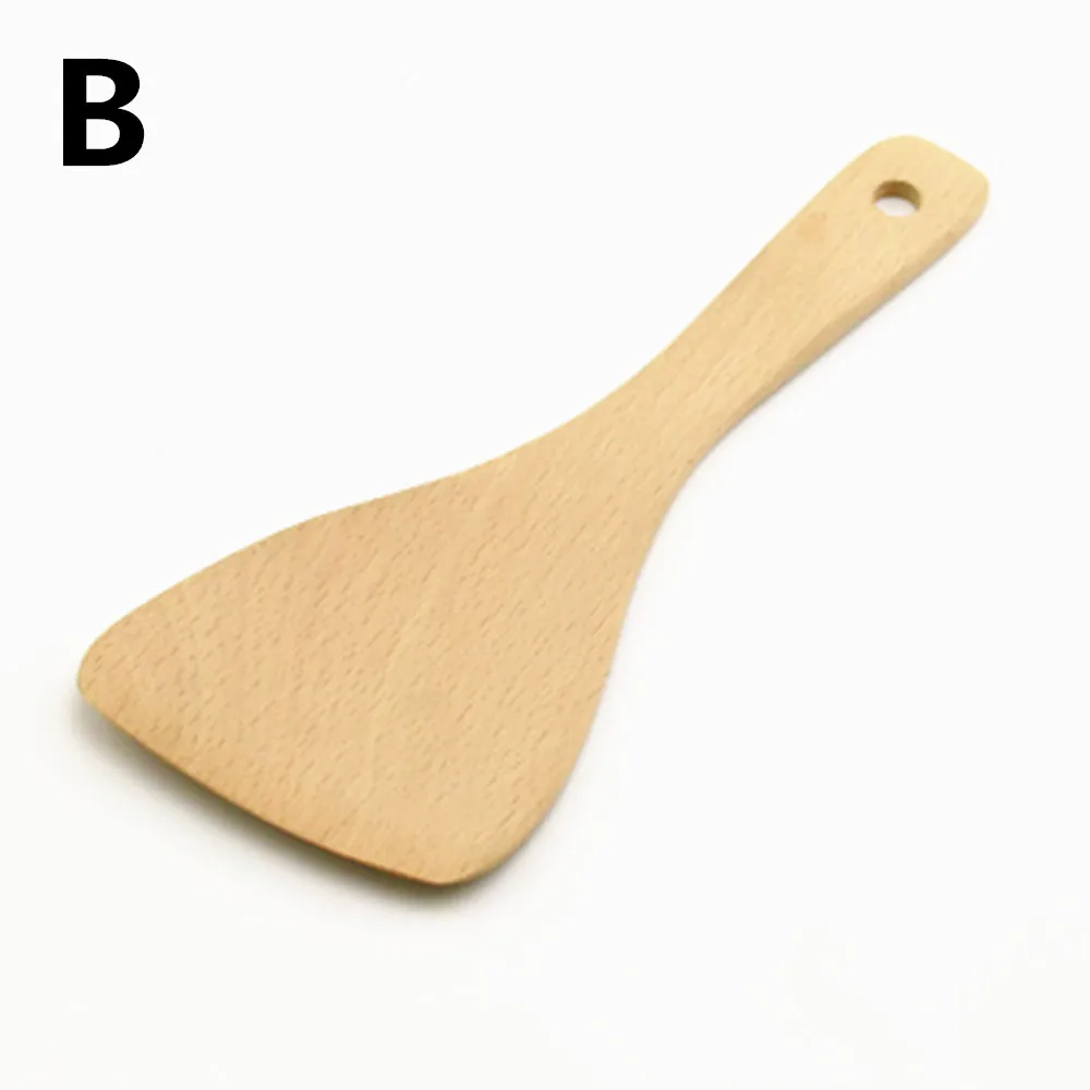 Hot-sale Natural Wooden Spoons Kitchen Utensils No Paint Wooden Soup Ladle/Rice spoon/Spatula for Cooking