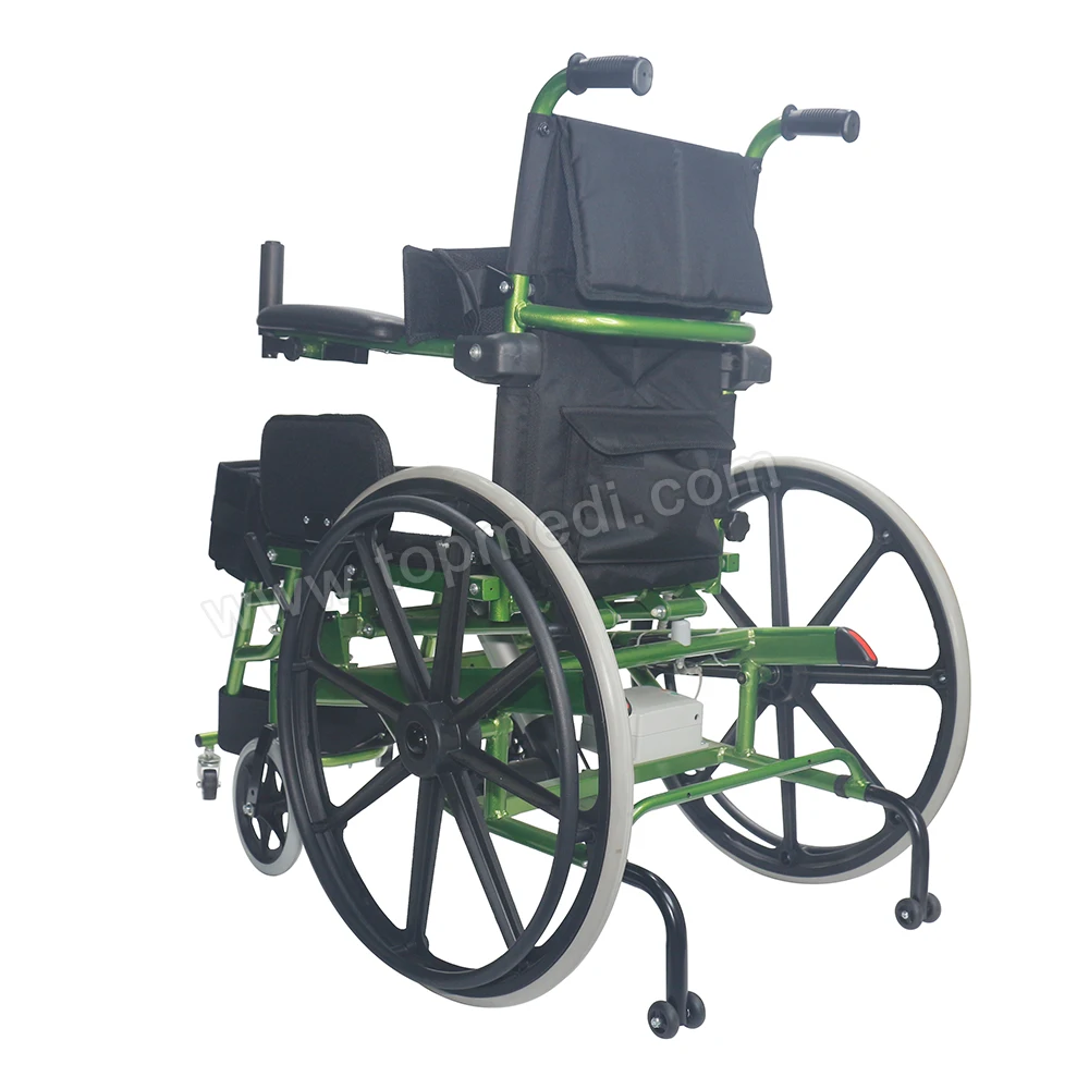 pro basic medline wheelchair semi-power standing wheelchair mobility chairs for seniors
