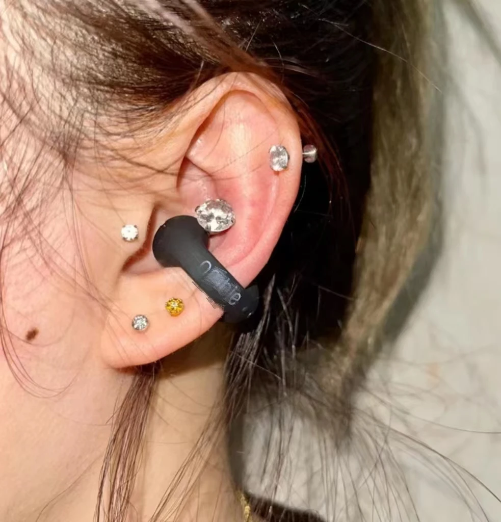 TWS Out-ear Speakers Earrings Protective Wireless Earphones Audio Waterproof Headsets New Design Stereo For Ambie Earbuds