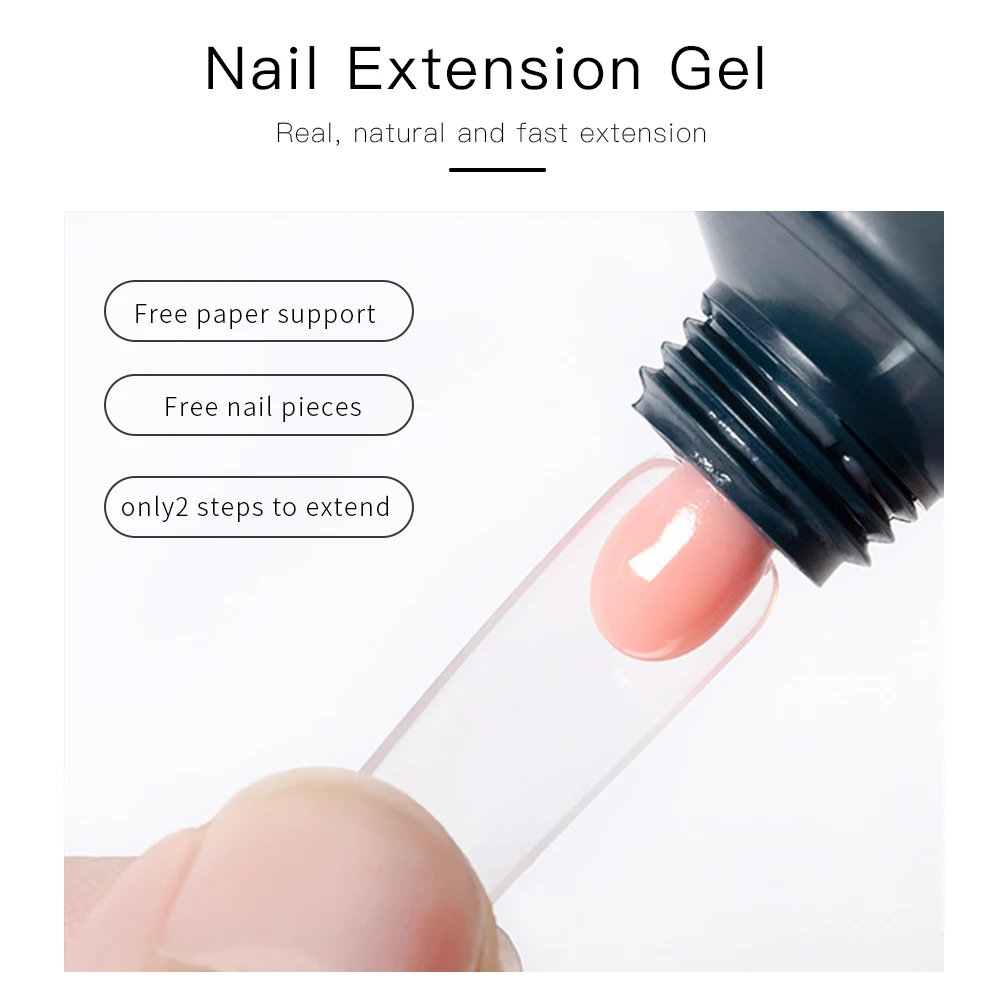MH poly gel nail set extension starter kit simple nail design home diy quick extension nail gel