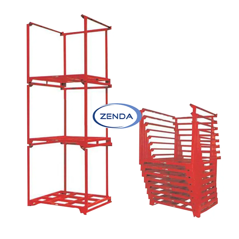 1000kg Powder Coated Finish Industrial Stackable Aluminum Smart Racking Warehouse Cage Pallet Racking (1600562397893)