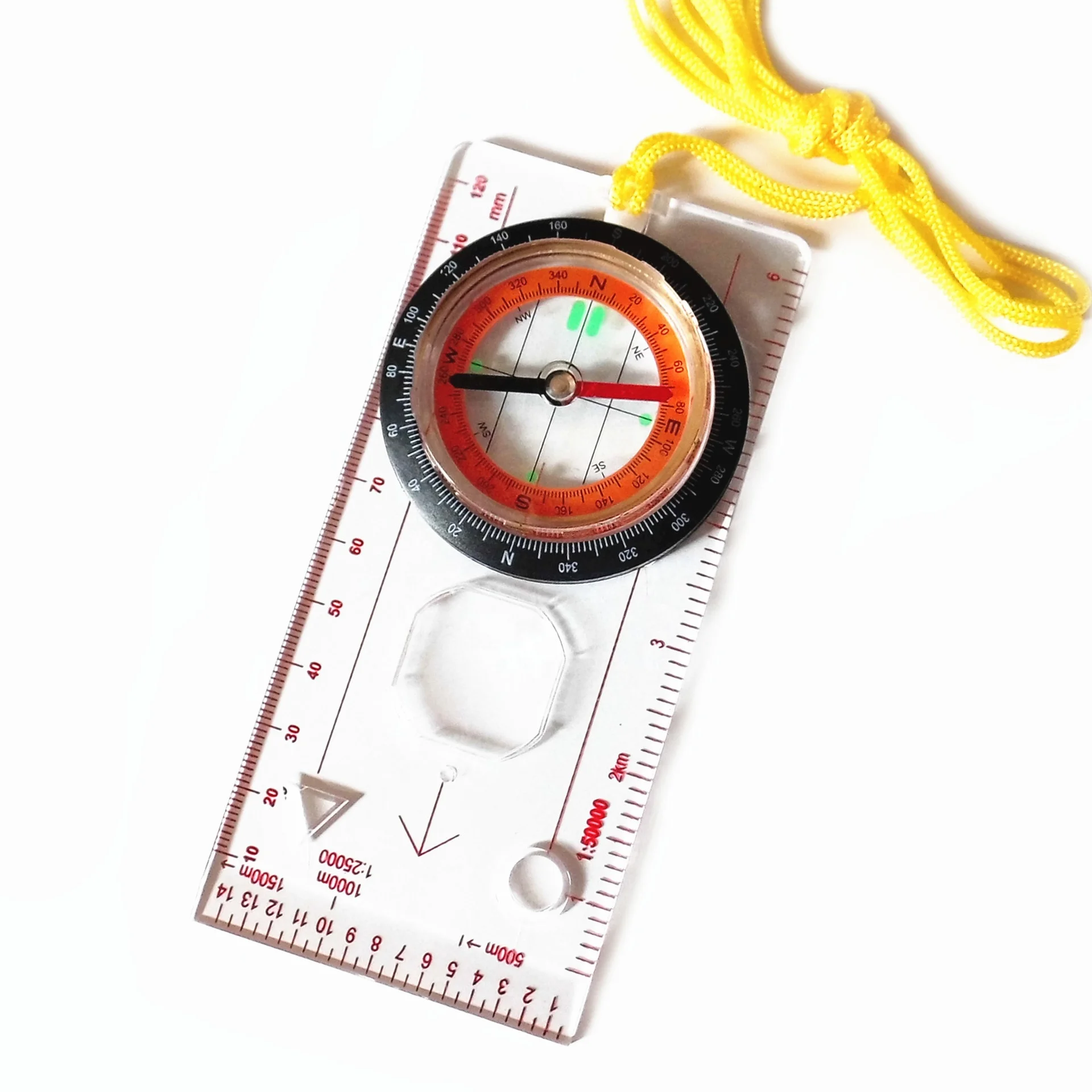 Camping Compass Map Compass Scouts Scale Ruler Portable Survival Tool For Hiking Walking Camping Mountaineering
