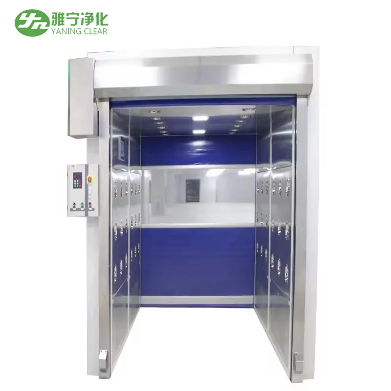 Yaning Cargo Air Shower for Warehouse Rolling Shutter Industrial Fast High Speed Factory Interior PVC Curtain Door