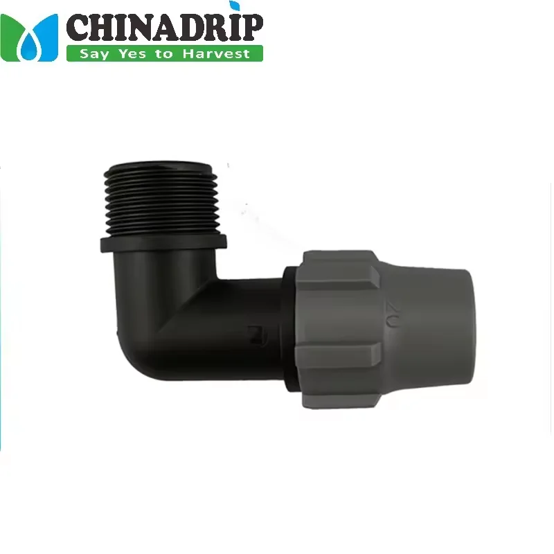Agriculture Tube Plastic Locking Agriculture Irrigation Straight-Through Valves 20mm Lock Nut Fitting for Pipe