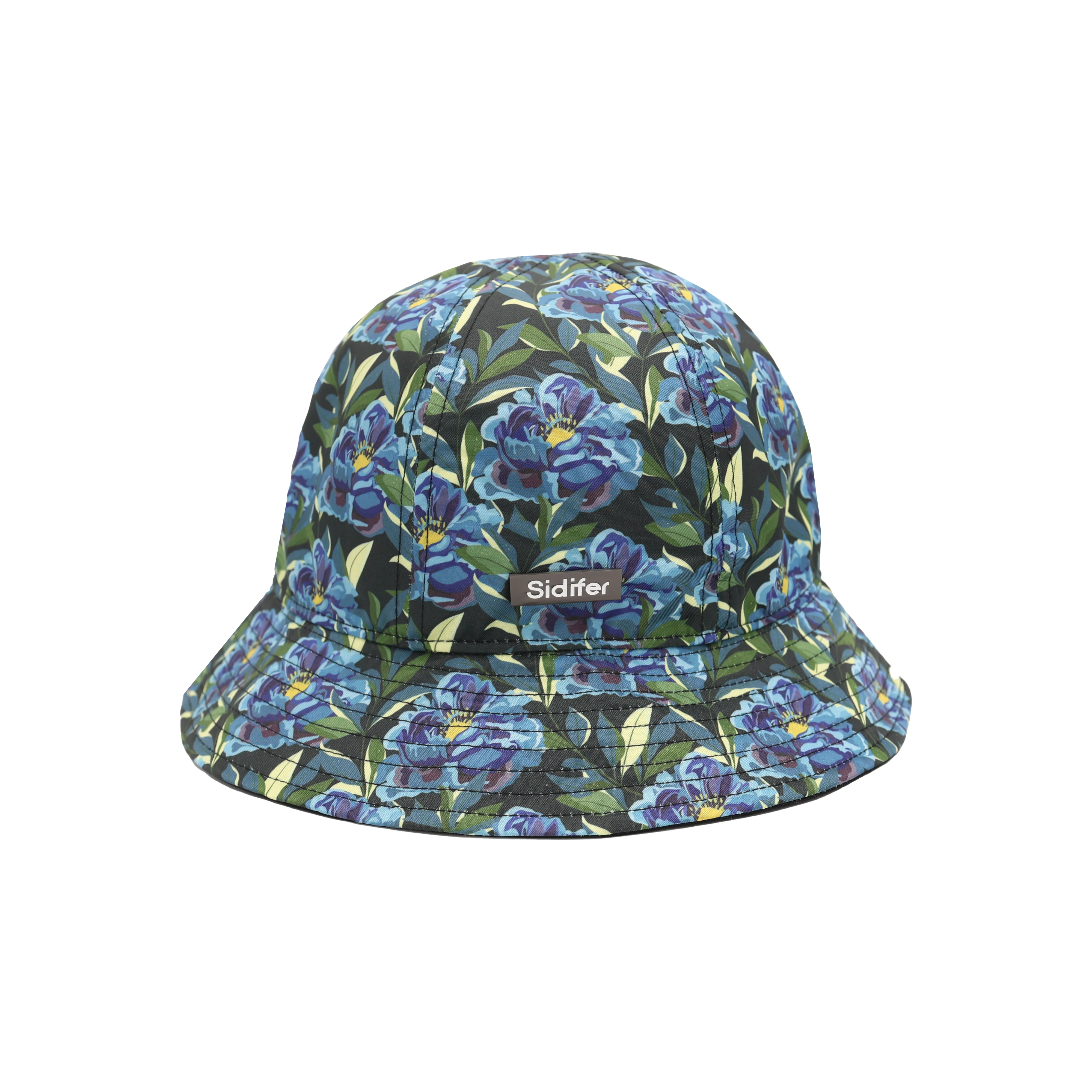 Custom Logo Printed Bucket Hat Silken Casual Daily Use Embossed Leaf Pattern Leather Fur Terry Suede Material Sports Cycling