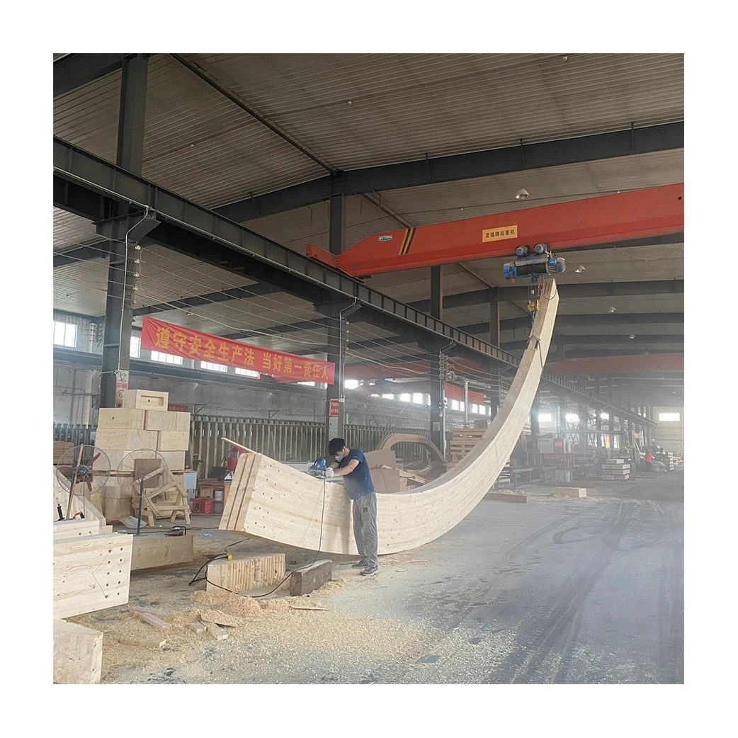 High Quality Wholesale Wood Beams Traditional to Modern Minimalist Farmhouse Design Curved Wood Ceiling and Timber Roof Truss