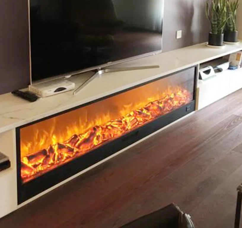 
Fashion Design TV Stand 220V-240V Electric Fireplace With Heating And Remote Control 