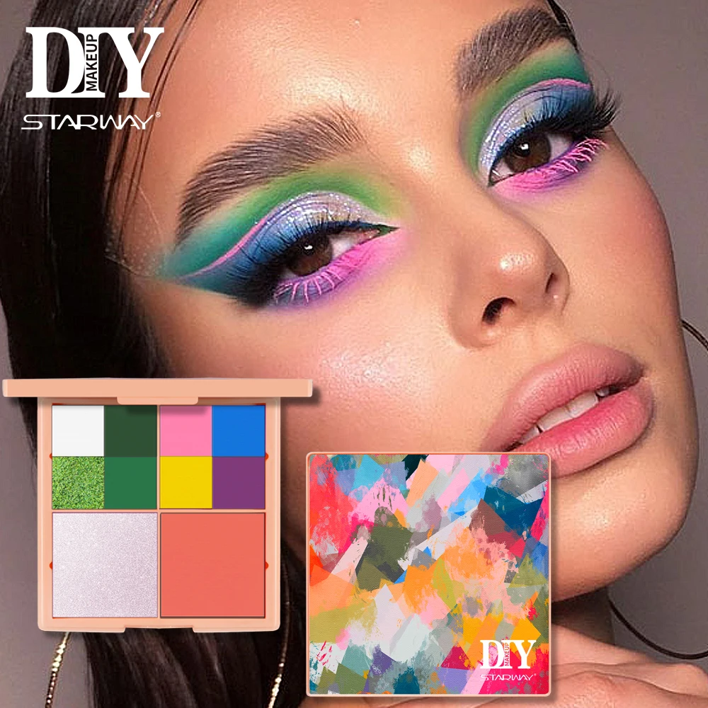 Popular 3D Printing Diy Eyeshadow Pans Magnetic Eyeshadow Palette Diy High Pigment Diy Glitter Eyeshadow