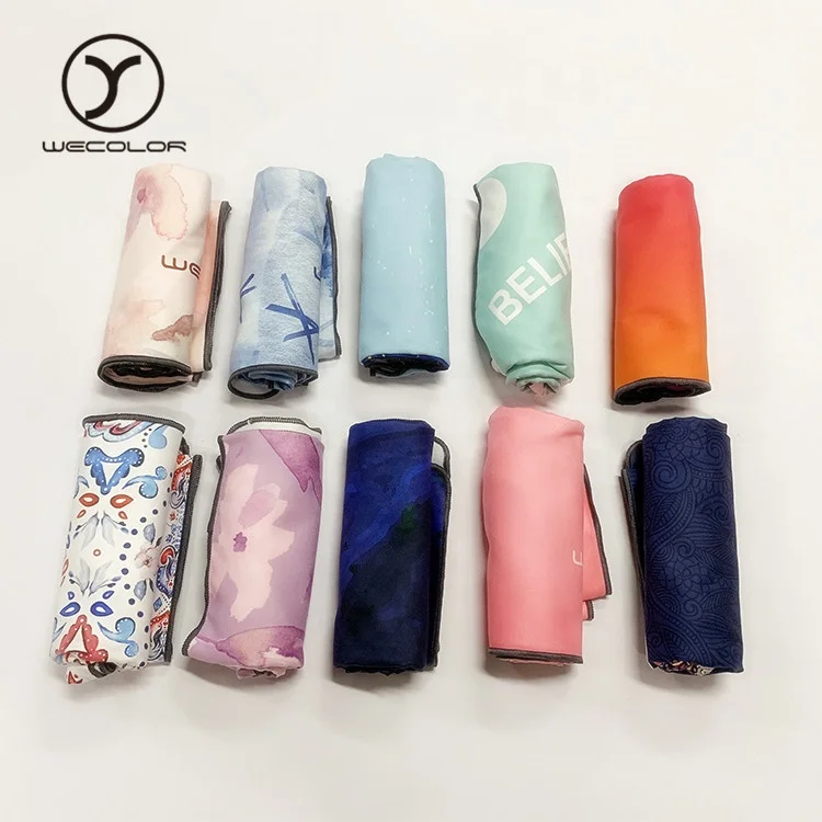 Factory Sale Various Drying Colorfast Suede Yoga Microfiber Beach Towel Custom