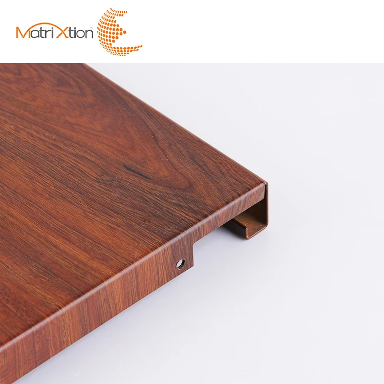 Matrixtion Rectangle Tile Aluminum Furring Suspended Panel Decorative Metal Ceiling Modern Office Building Waterproof Jewellery