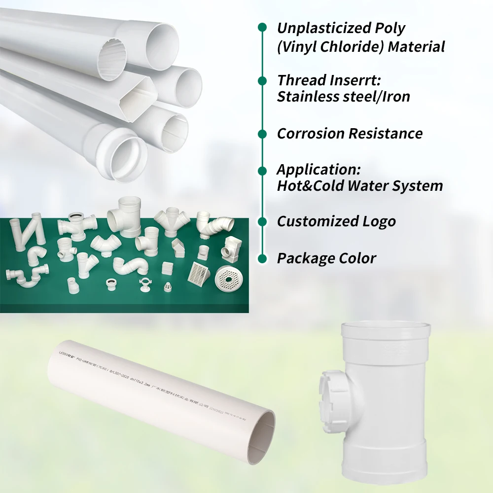 LESSO UPVC Drainage Pipe underground drainage pipes