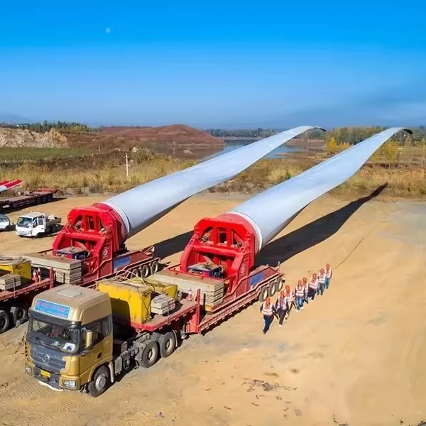 heavy  hydraulic steering 191 type  wind blade turbine transport trailer for sale